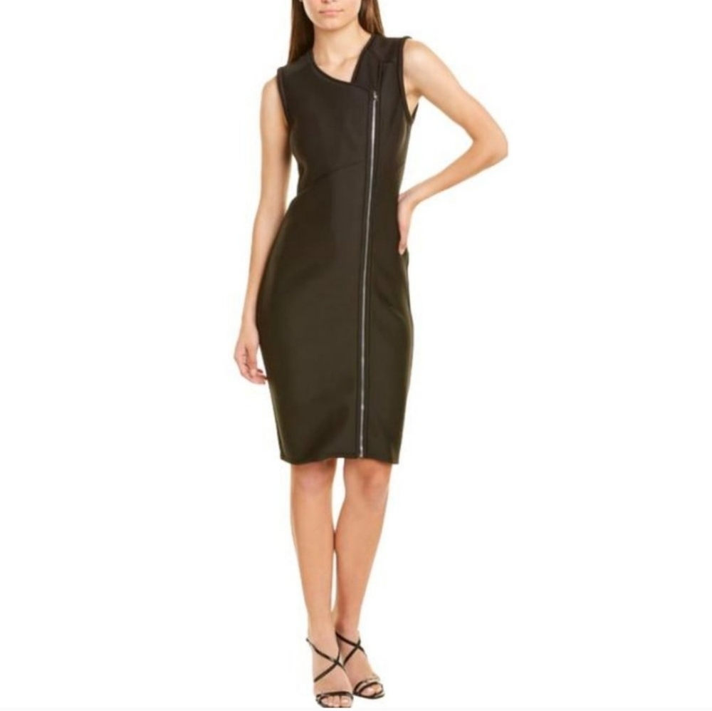 Yigal  Azrouel designer black scuba dress NWT"S.  Midi dress Mint.🔥🔥🔥